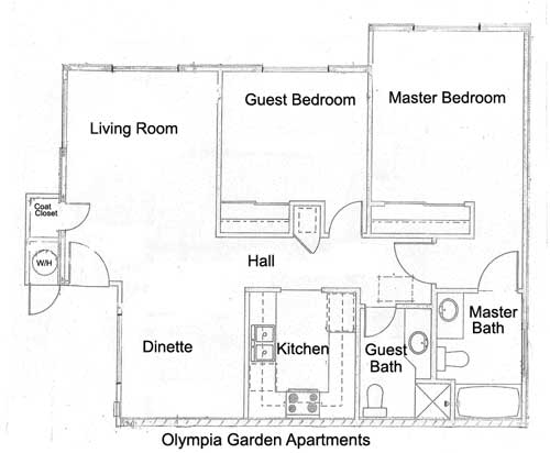 Olympia Garden Apartments Floor Plan